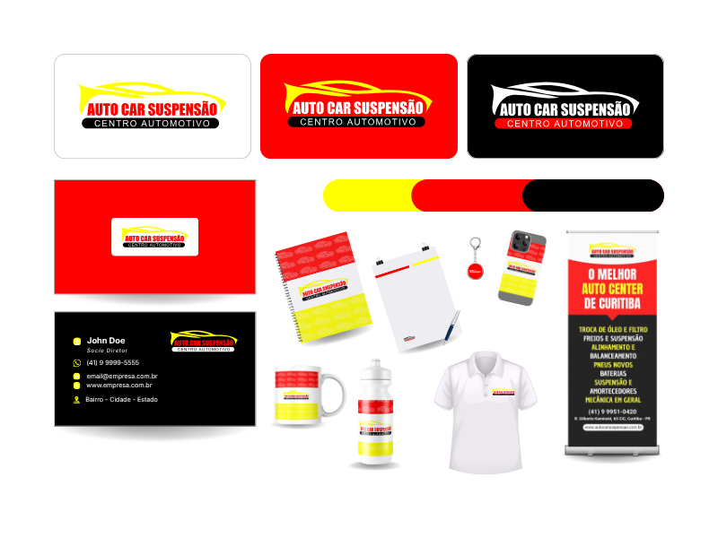 Criação de Logotipo para Auto Car Suspensão | Auto Center
