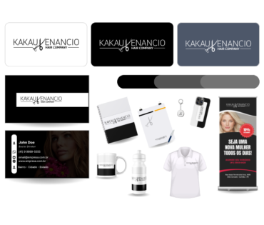 Criação de Logotipo para Kakau Venâncio Hair Company