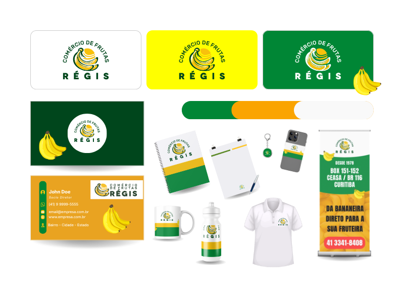 Criação de Logotipo para Régis Comércio de Bananas