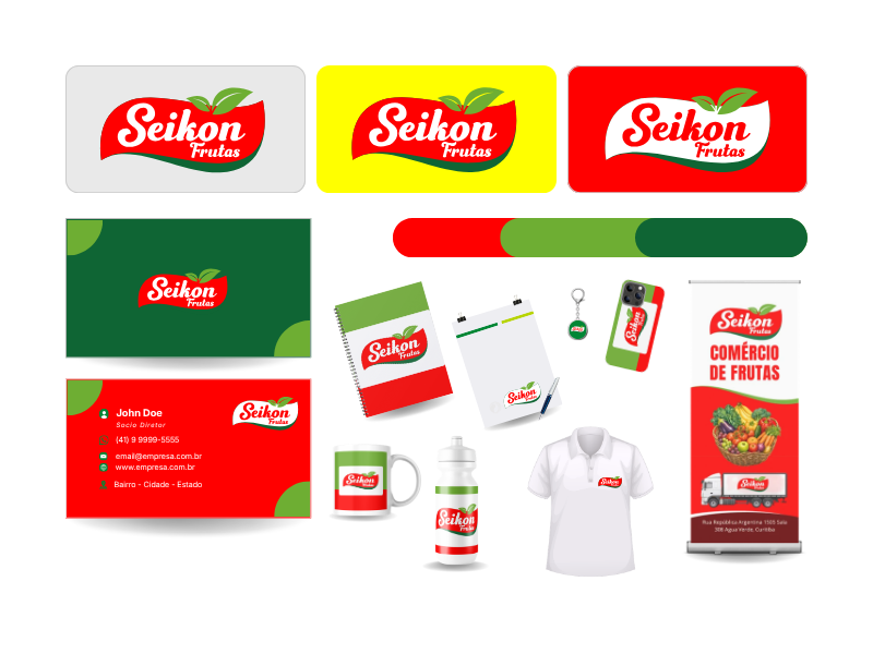 Criação de Logotipo para Seikon Comércio de Frutas