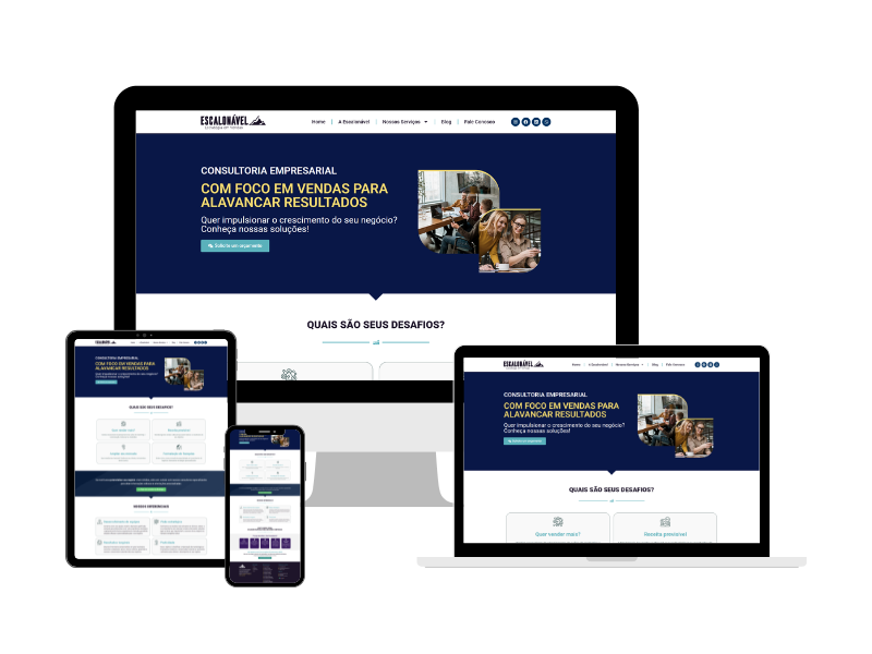 Site Institucional para Consultoria Empresarial e Vendas | Escalonável