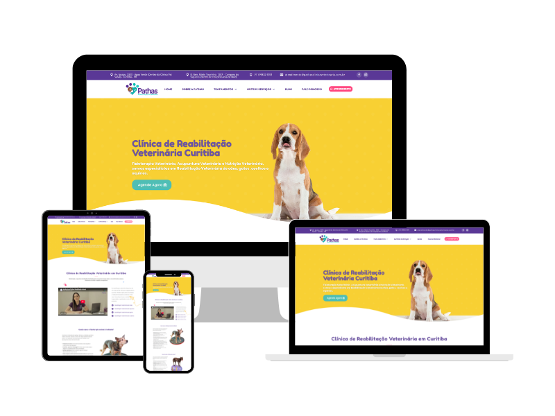 Site Institucional para Clínica Veterinária | Pathas